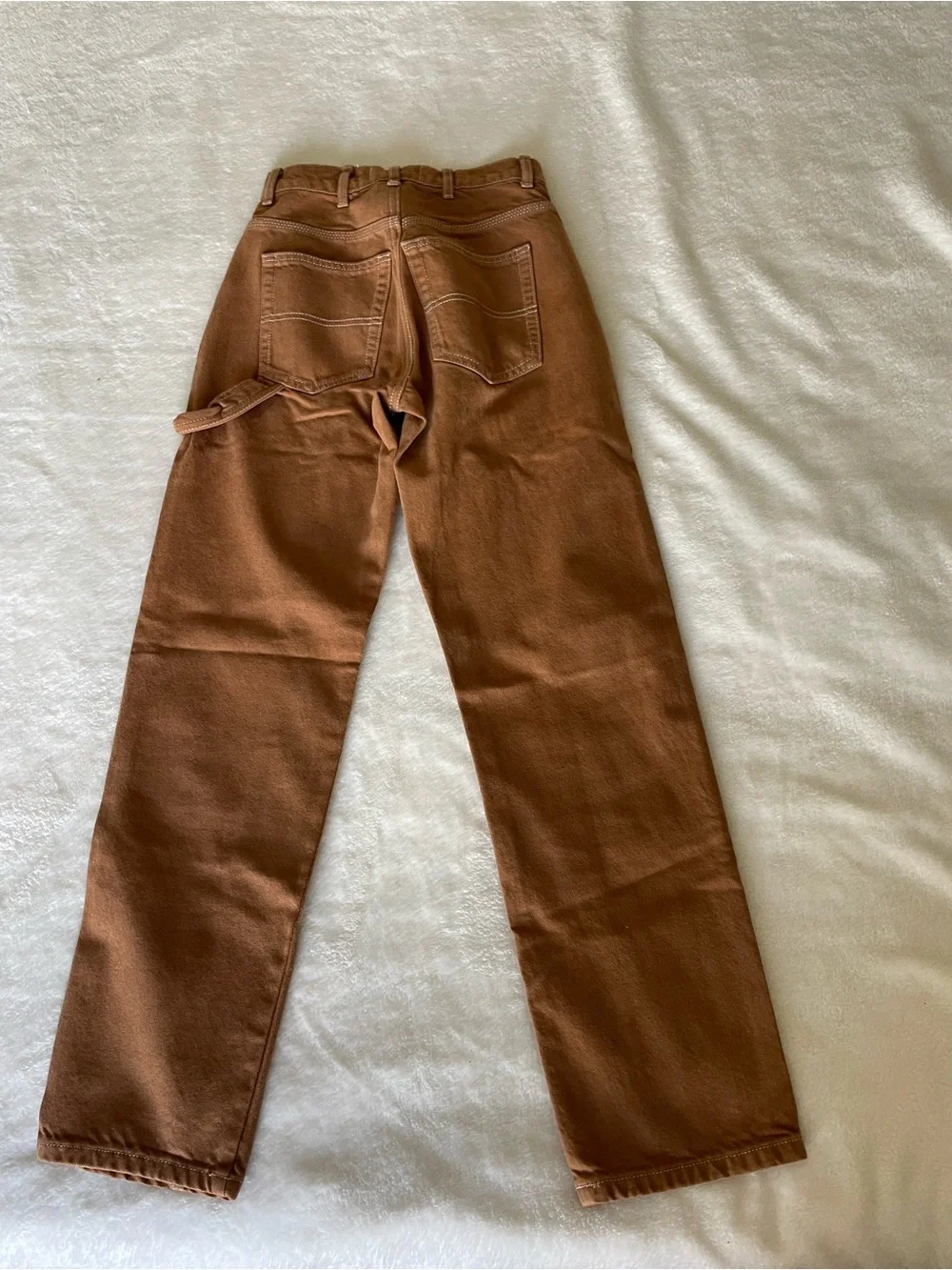 Reformation Kealy Carpenter Brown High-Rise Straight Pants - Picture 13 of 13